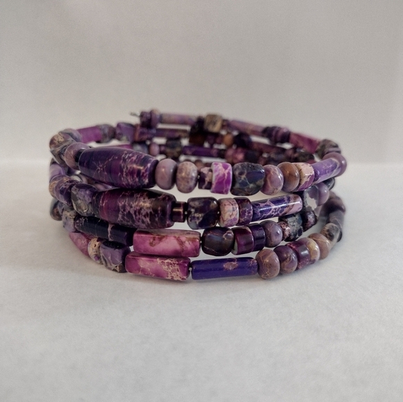 Endless Jewelry Creations Jewelry - Purple Sea Sediment Wrap Bracelet
